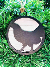 Load image into Gallery viewer, Farmhouse Animal Ornaments with Shiplap Backers