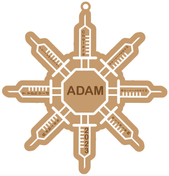 Vaccine Ornament 2023 - Custom