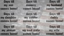 Load image into Gallery viewer, Military Deployment Countdown
