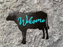 Load image into Gallery viewer, Cow Welcome Door Hanger
