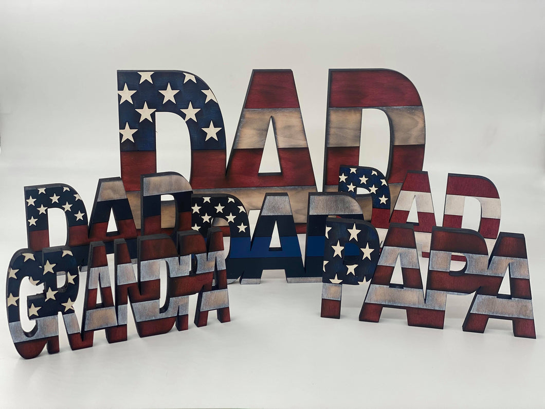 American Flag Dad, Papa, Grandpa