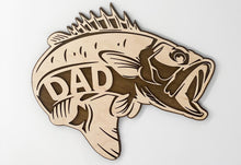 Load image into Gallery viewer, Bass Father&#39;s Day Sign
