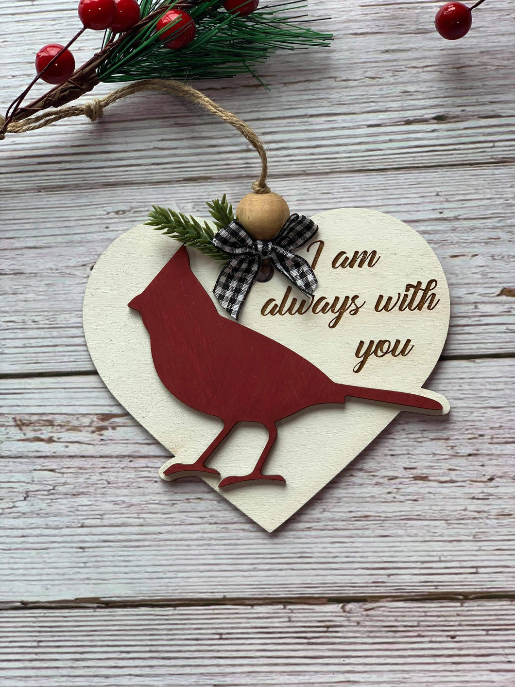 Cardinal I Am Always With You Ornament