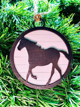 Load image into Gallery viewer, Farmhouse Animal Ornaments with Shiplap Backers
