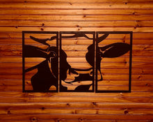 Load image into Gallery viewer, Cow Head 3 Panel Decor
