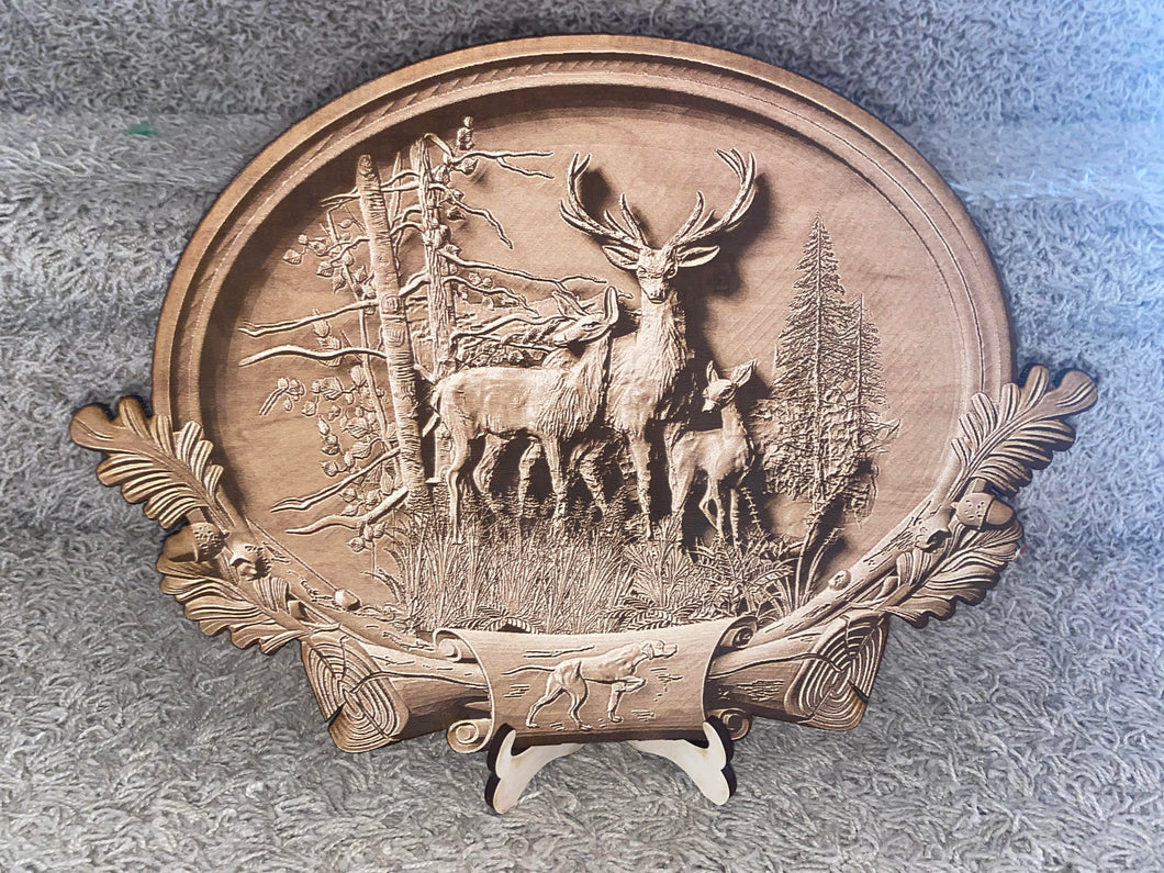 Buck 3D Photo Engrave